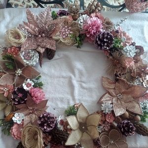 Custom made sun catchers and wreaths.